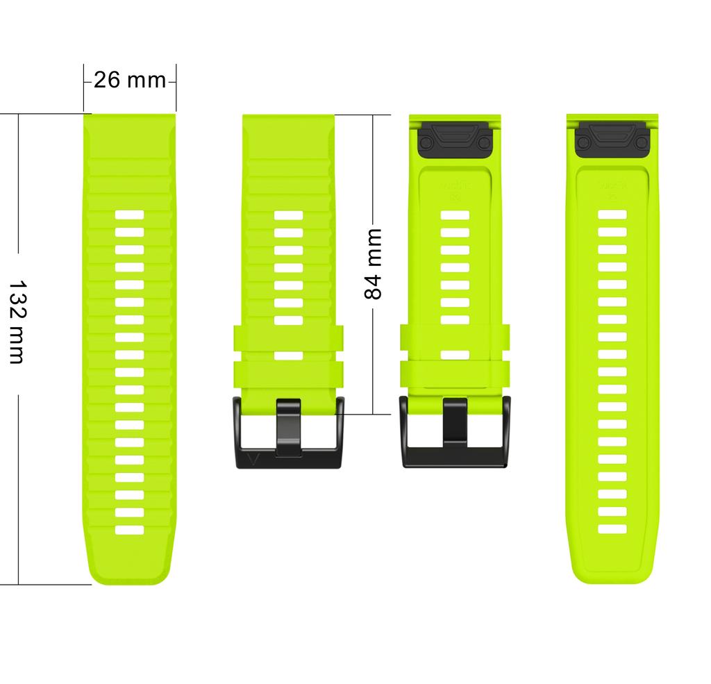 QuickFit 22mm 26mm Strap for Garmin Epix Gen 2 Silicone Band for Garmin Fenix 7 7X 5Plus 6XPro Enduro 2 Bracelet Watchband
