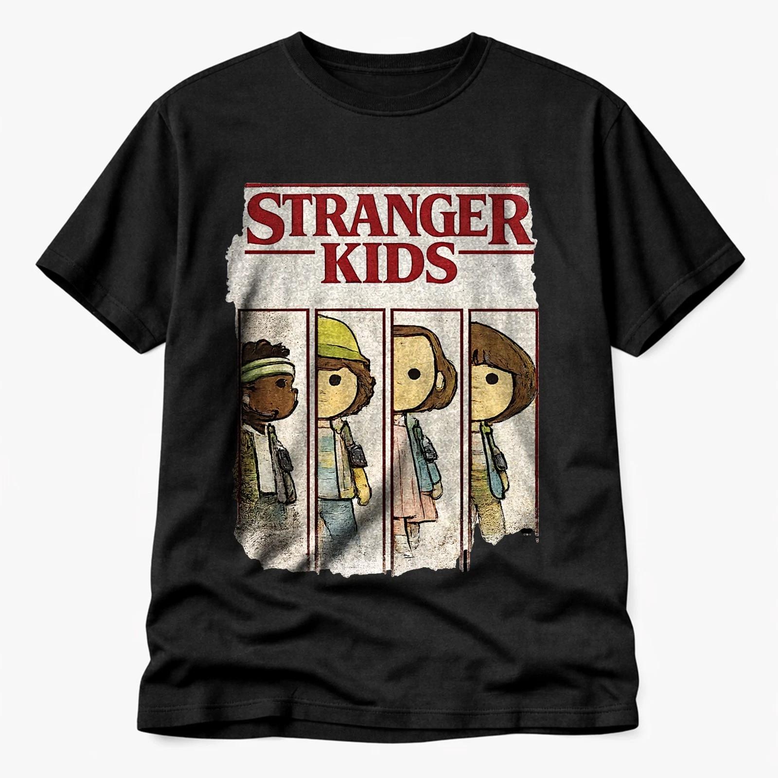 Stranger Kids T Shirt Retro 80s Mystery Kids Graphic Vintage Cartoon Tee XL