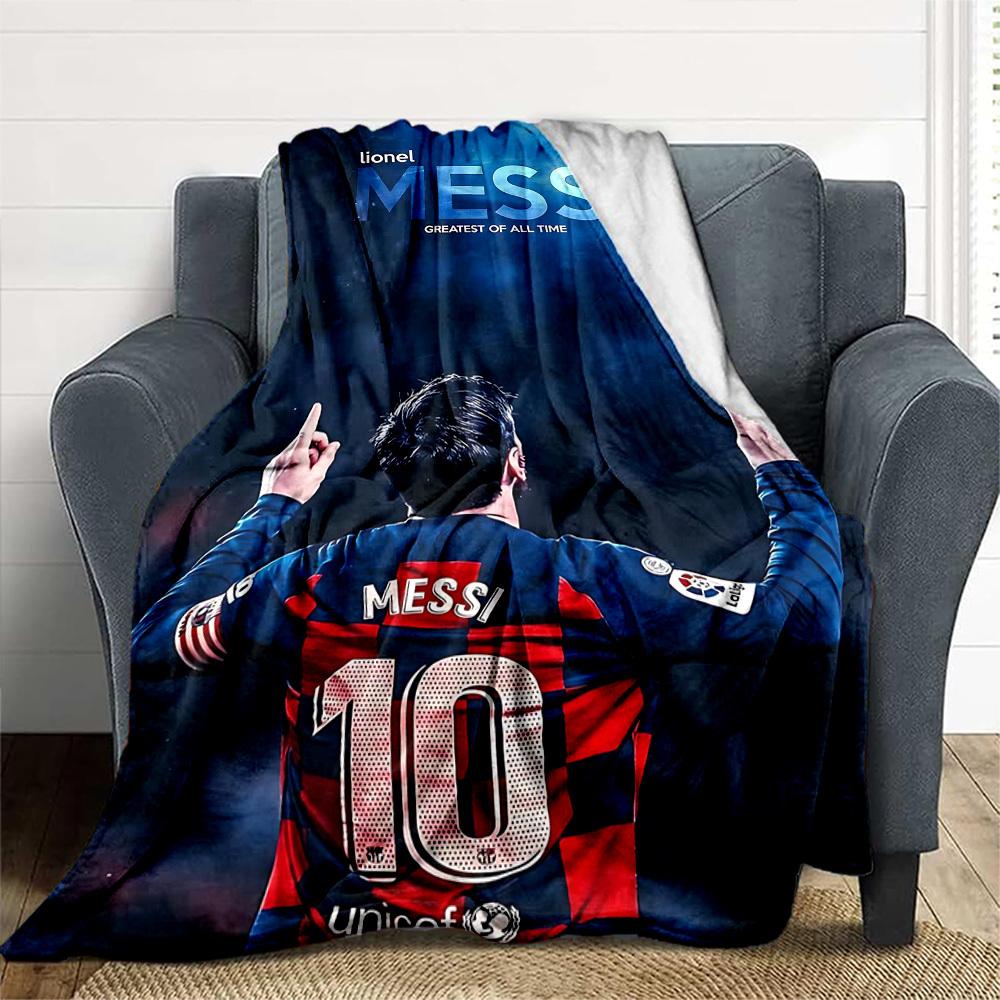 1pc Messi Number10 Outdoor Blanket Lightweight Flannel, Soft & Warm, All-Season Use for Sofa, Outdoor, Camping, Living Room, Office079