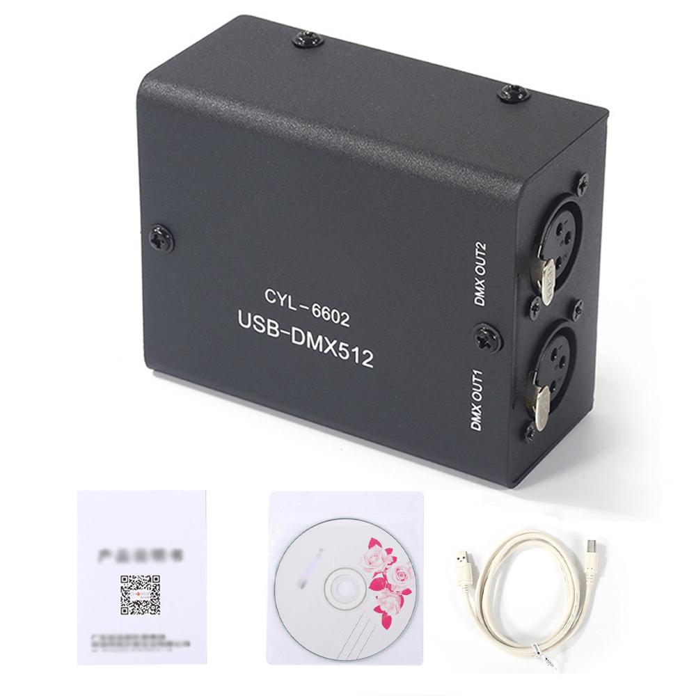 

DMX512 LED Light Control Machine Модуль керування сценічним світлом Контролер сценічного освітлення Компактний декодер чорний