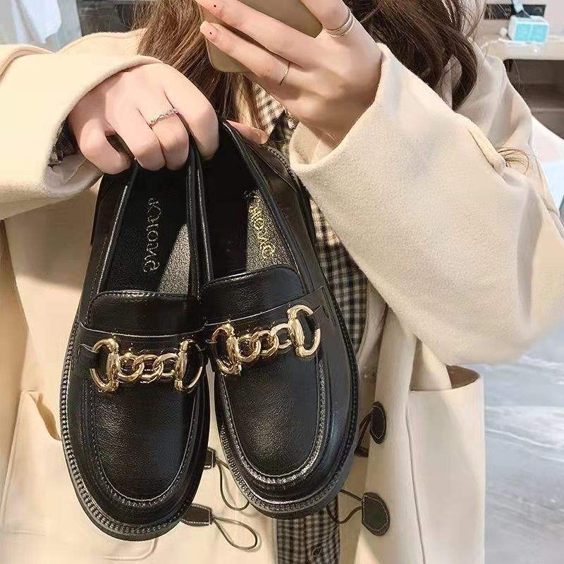 

Single shoes women s 2025 new spring and autumn jk uniform platform loafers British style small leather shoes nesting Japanese trendy shoes 40