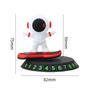 Creative Rotating Astronaut Skateboard Car Ornament Car Temporary Parking Number Auto Dashboard Plate Interior Accessories