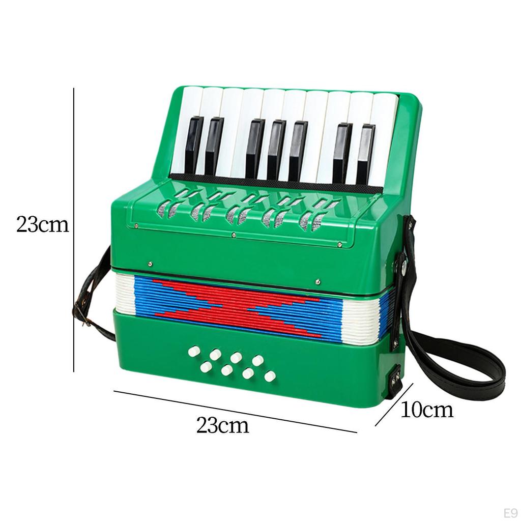 17 Keys 8 Bass Piano Accordion Educational Musical Toys Lightweight Kids Toy for Boys