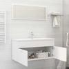 2 Piece Bathroom Furniture Set White Particleboard