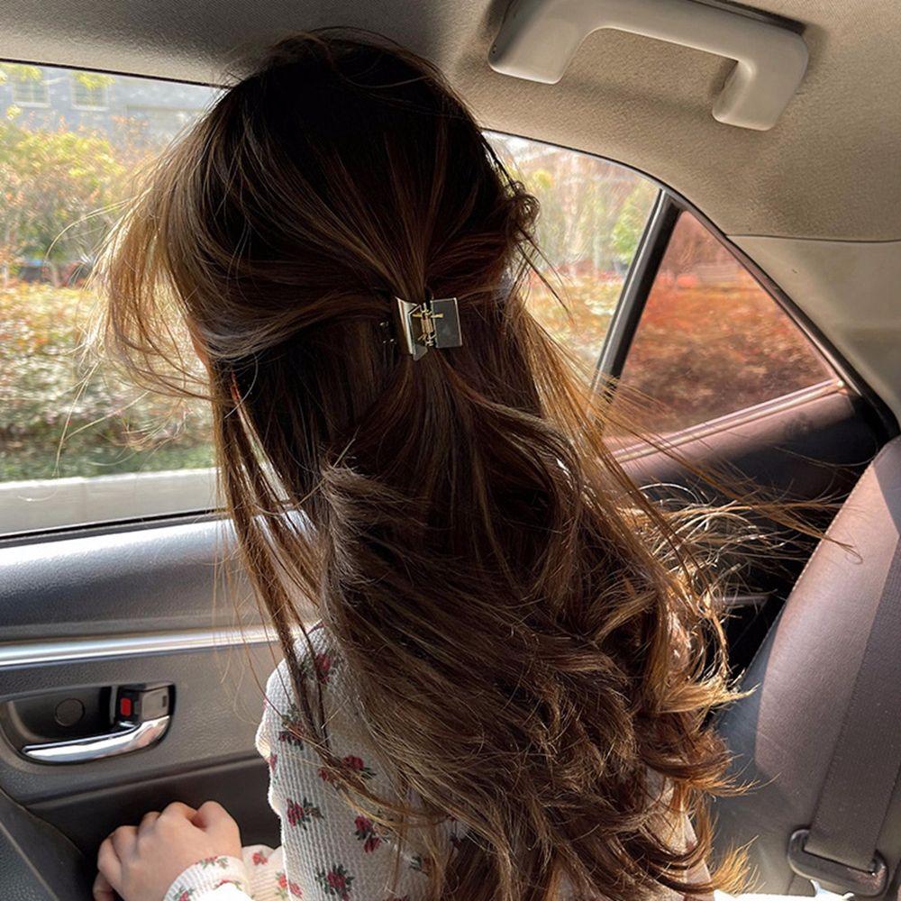 Temperament All-match Female Girls Zinc Zinc Alloy Grasping Clip Metal Hair Claw Hair Clip Hair Accessories