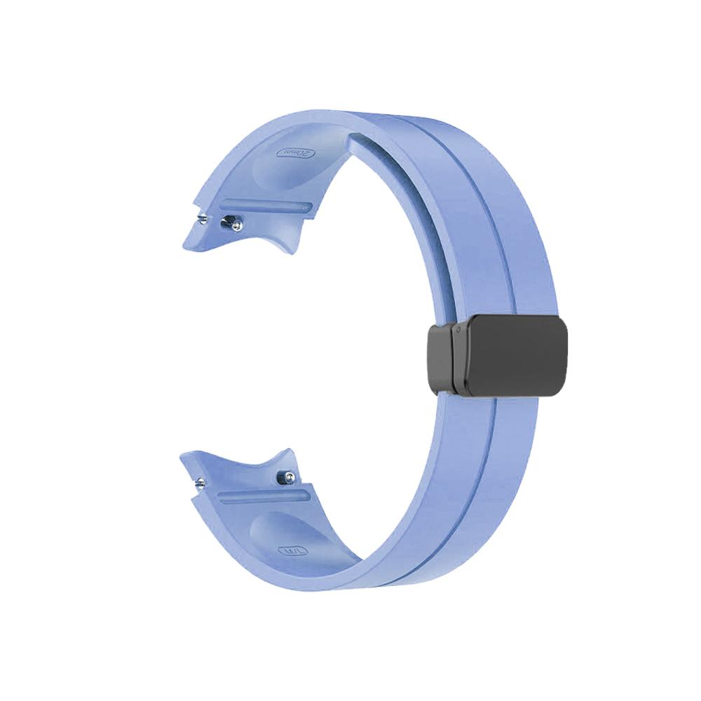 No Gap Silicone Strap For Samsung Galaxy Watch 6 5 4 40mm 44mm 5 Pro 45mm Magnetic Bracelet Band For Watch 6 4 Classic Watchband