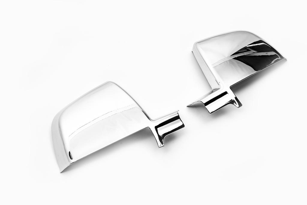 Covers for Mirrors (2 Pcs, ABS) Carmos - Chrome Plastic for Fiat Doblo II 2010-2022