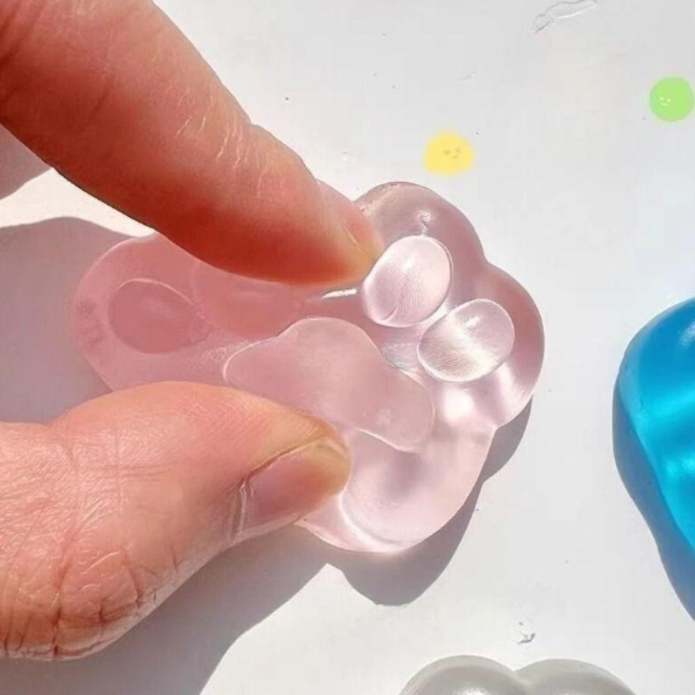 Transparent Transparent Cat Claw Toy Sparkling Mini Cute Sensory Toys Funny Squeeze Toy Kids Toys