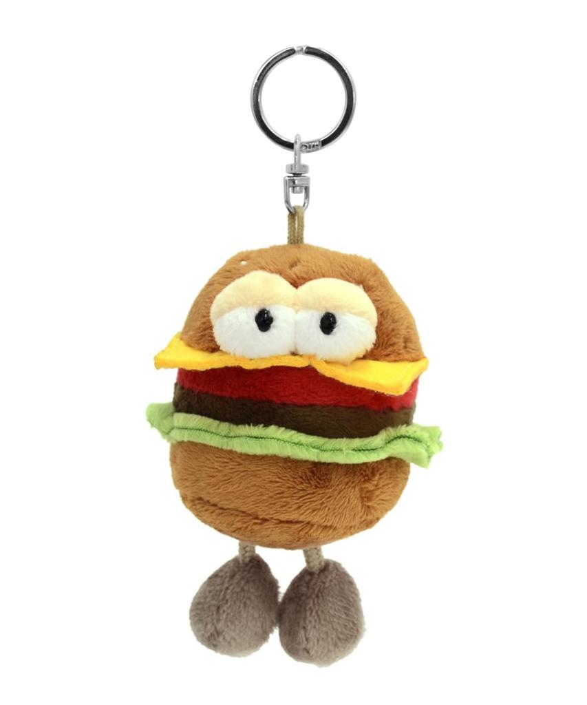 NICI Yummy Brothers Hamburger Keychain 10cm Keyring