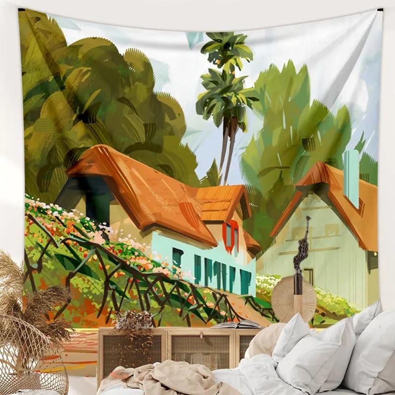 Landscape Hanging Cloth Decorative Tapestry Office Living Room Decoration Home Wall Tapestry