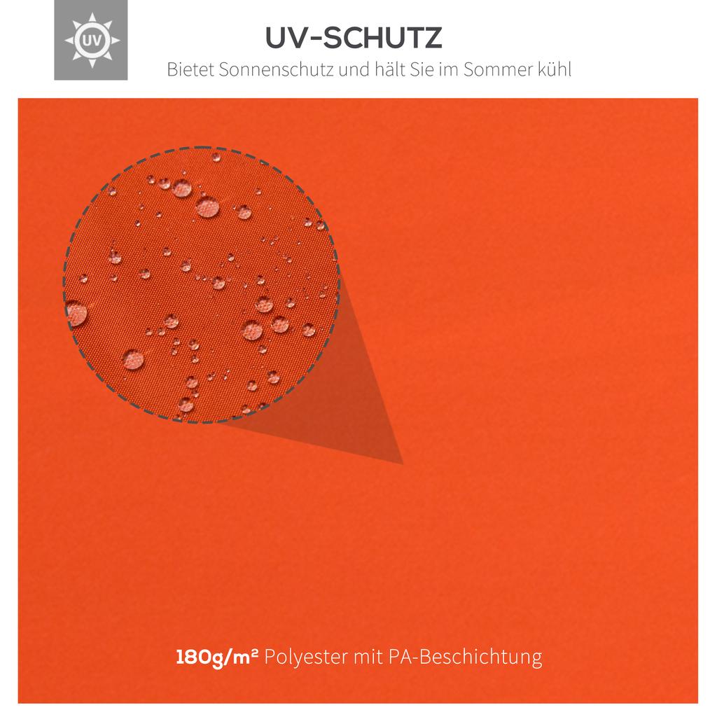 3x4m Pavillon Ersatzdachbespannung 2-stufiges Oberteil UV-Schutz Garten Terrasse Außen Sonnenschutz Überdachungen Rostrot (NUR OBERTEIL)