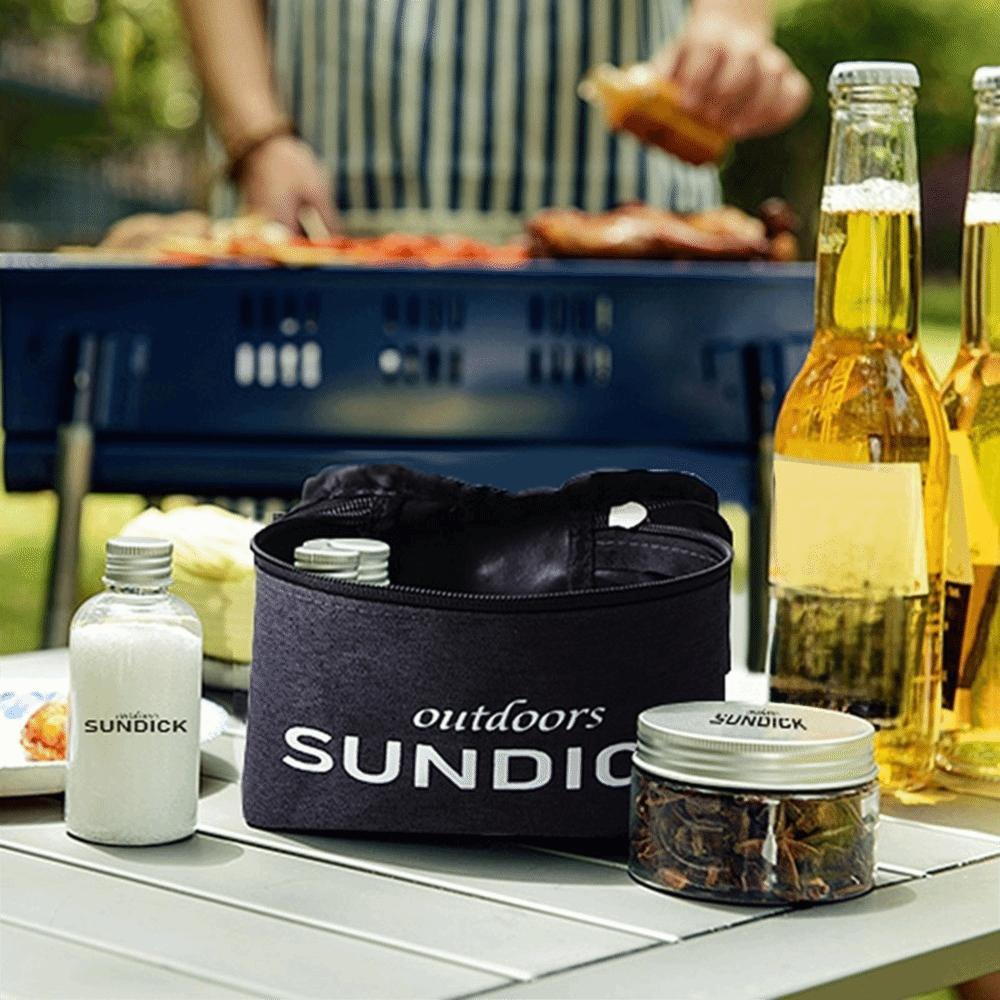 7 Pcs/Set Portable Spice Cruets Set Moisture Proof BBQ Sauce Container Durable Spice Bottles  BBQ