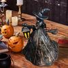 Home Halloween Witch Light Decoration Halloween Resin Witch Craft Decoration Table Centerpiece Ornaments Haunted House Decor
