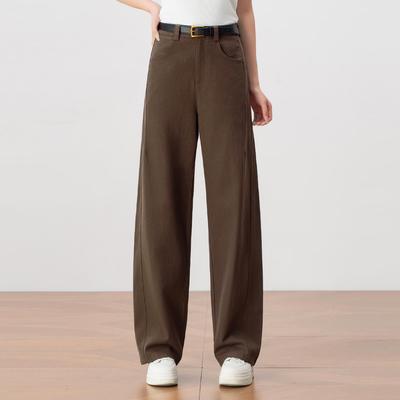 Women's High-Waisted Lyocell Tencel Wide-Leg Pants - Autumn 2025