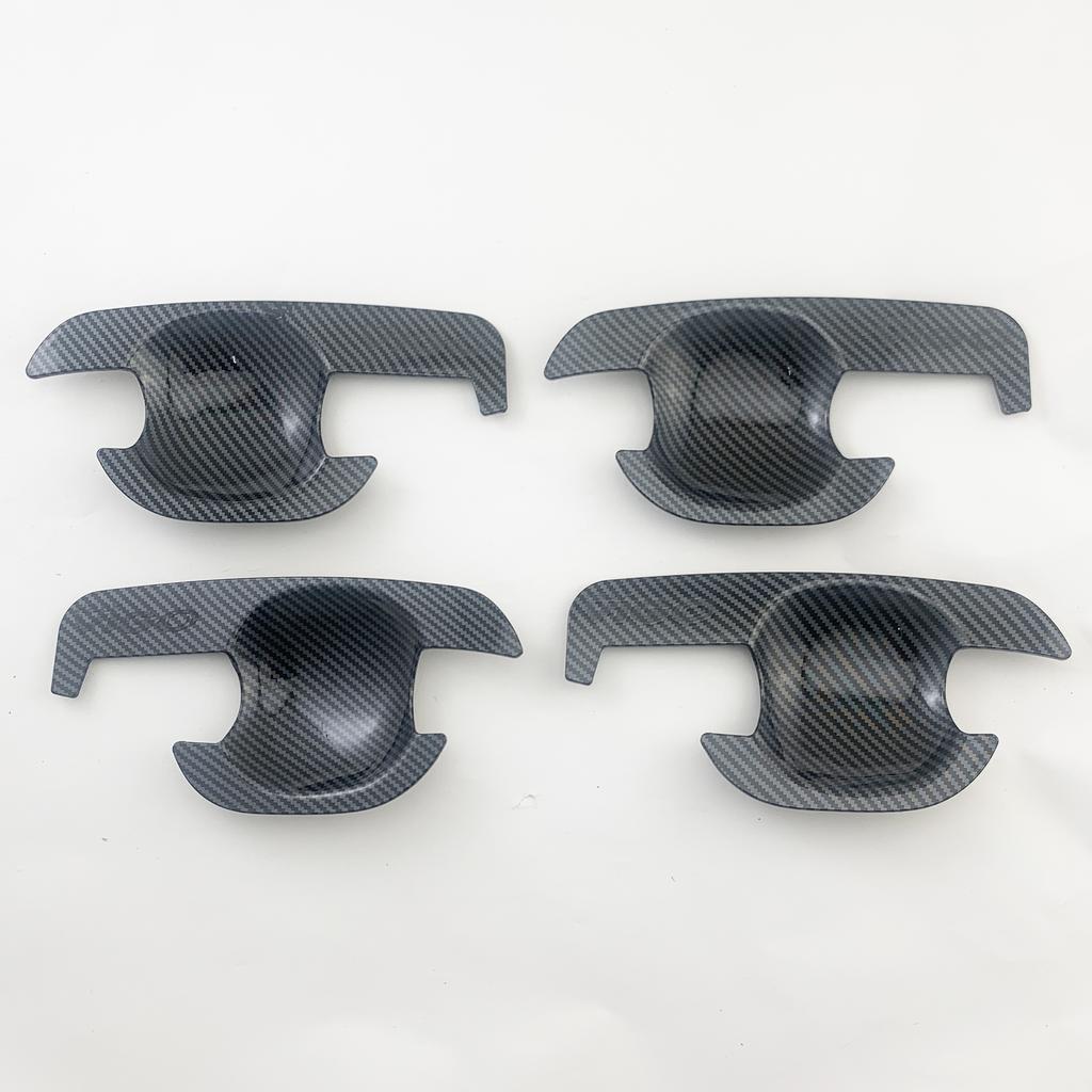 For Toyota Hilux Vigo 2005 2009 2010 2012 2014 Car ABS Chrome Carbon Accessories Plated Door Handle Bowl Cover Trim Paste Style