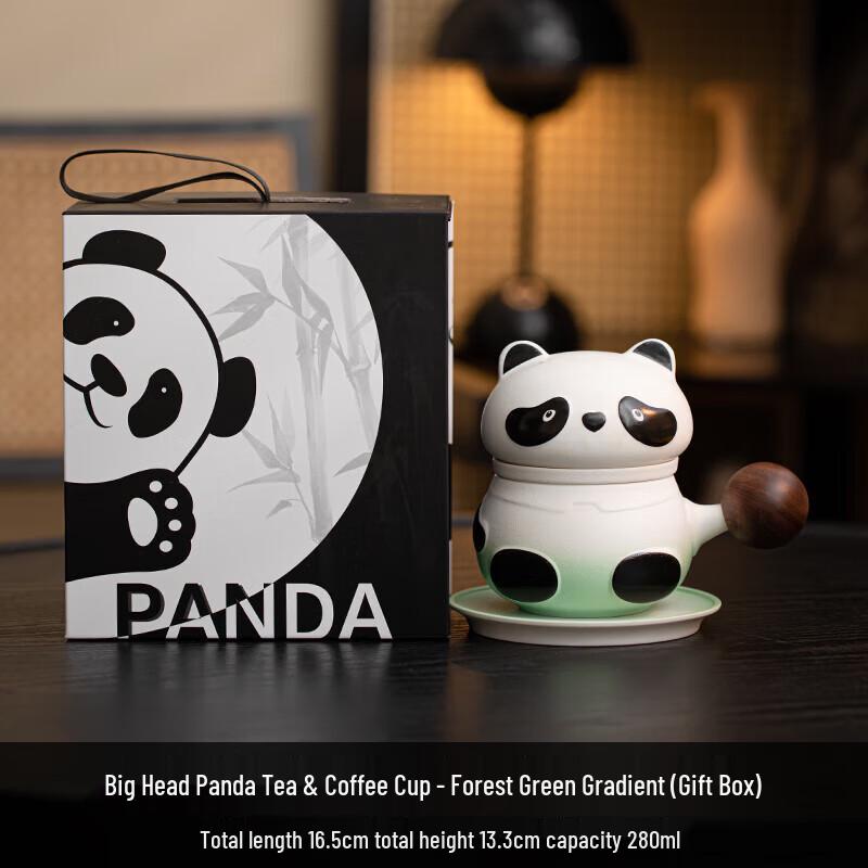 Big Head Panda Ceramic Tea Cup