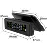 LCD Display Solar Power 4 Sensors Tire Pressure Monitoring System Auto Tester Security Alarm Set Smart Car TMPS Digital Test Kit