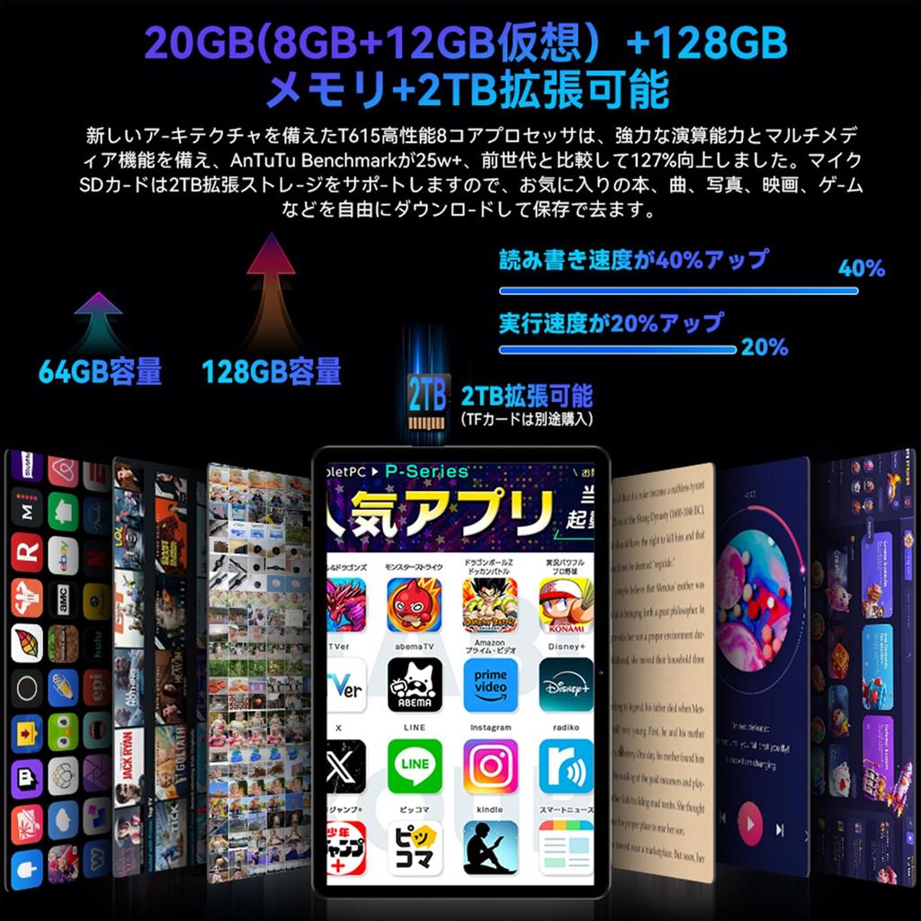 Alphawolf LPad3A Android 15 8000mAh CPU T615 Widevine Netflix FHD IPS PD18W Face Wireless Android Tablet and Tablet, 11-inch Wi-Fi Model, 20GB+128GB