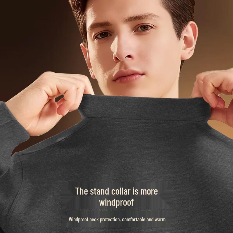 Septwolves Men's Thermal Mock Neck Base Layer