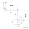 Adjustable Sink Drain Trap 1-1/4Inch Space Saving Sink Waste Trap Bathroom Drain Pipe Rotating Sink Waste Trap