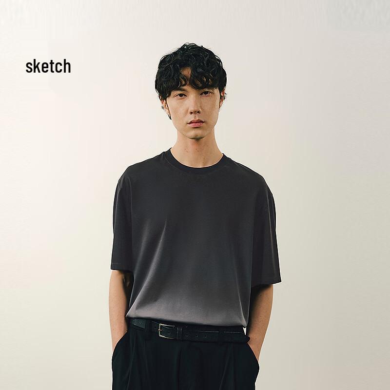 Suxie Men s 2026 Summer Loose Fit Round Neck Long T-Shirt L