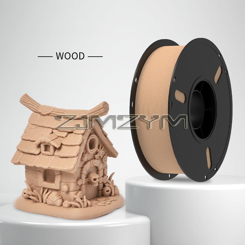 1,75 mm PLA Träfilament 3D-skrivarfilament 1 kg Träeffekt 3D-utskriftsmaterial