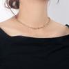 Cool Tone Minimal Stackable Necklace, Hip Hop Choker Clavicle Chain
