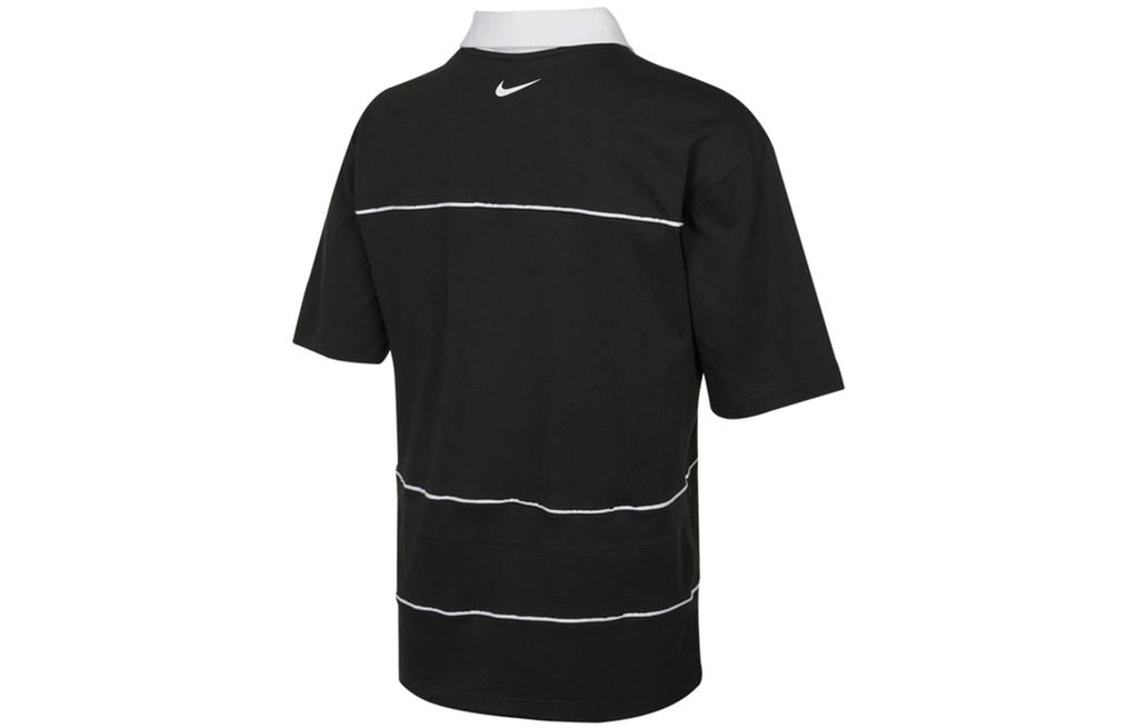 Nike Polo Shirts Men's Black Polo Collar Moderate Straight Fit DM7918-010