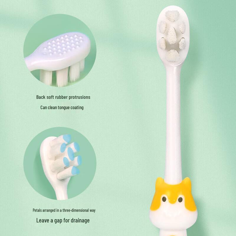 Frog Children's Ultra-Soft Bristle Toothbrush (3-Pack) - Ages 6+