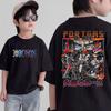 Anime One Piece Cosplay TShirt Cotton Short Sleeve Tops Casual Loose Retro TShirt Men Women Kids Family Matching Outfits
