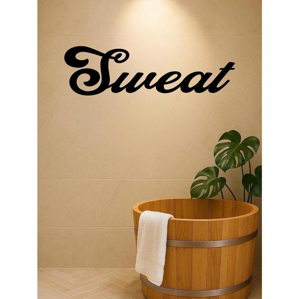 Elegant Metal Word Art Wall Decor Inspirational Iron Silhouette Sign Motivational Home Gym Decoration for Living Room Modern House Gift TY2622-14