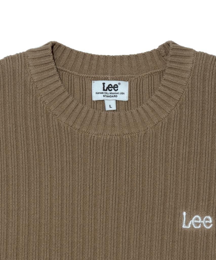 LEE Round Neck Short Sleeve Knit Beige