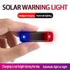Mini-LED-Solar-Warnleuchte fürs Auto, Nachtsicherheit, simulierter Alarm, kabellos, Diebstahlschutz, Warnlampe, blinkende Dummy-Alarmlampe