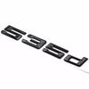 Glossy Black 3D Car Trunk Emblem Logo Badge for BMW 530e Letters Sticker Accessories A1