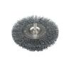 Crimped Wire Wheel Brush Polishing Stainless Steel Wire Brush With Fixed Shank Wheel