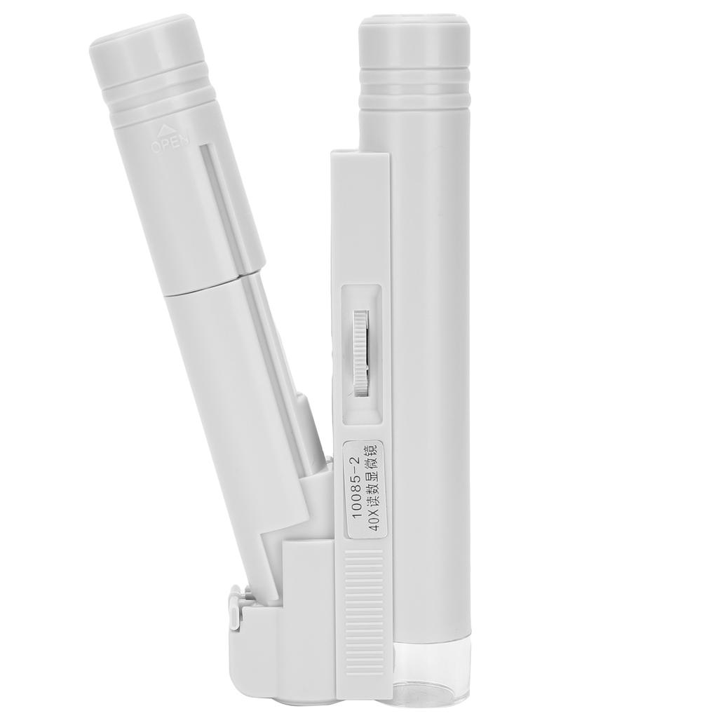 40X Professional Portable Microscope LED Magnifying Glass for Jewelry Identification