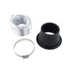 Kit d'admission d'air turbo universel pour pare-chocs avant de voiture, kit d'admission de turbine ABS, tuyau d'entonnoir d'air, aspect fibre de carbone