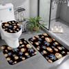 Chucky 3Pcs Flannel Toilet Mat Set Bathroom Rug Bath Carpet Non Slip Home Decor Toilet 3 Pcs Bathroom Textile Set