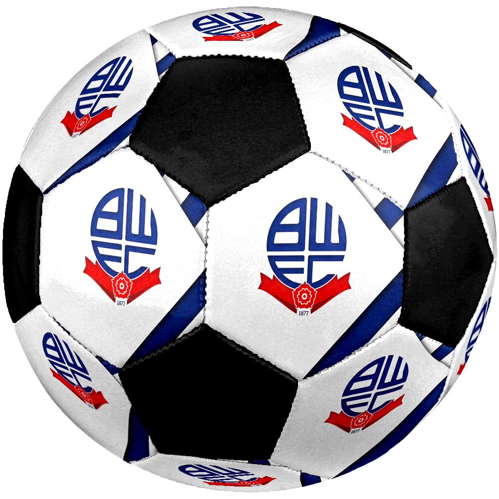 Bolton Wanderers F.C Soccer Ball Colorful All Ages Machine Stitched PVC Competition Ready Durable High-Bounce.SIZE5
