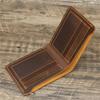 Bifold Design Men Genuine Leather Wallet Short Style Male Purse Portable Coin Purse  Travel