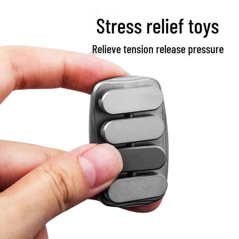 Titanium Rhythm Card: Magnetic Sliding EDC Decompression Toy