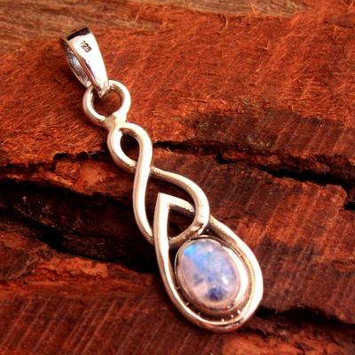 Reiki kulons, Dārgakmeņu rotaslietas, Sieviešu kulons, 925 proves sudraba rotaslietas, Mēnessakmens kulons, Dāvana mammai, Ķeltu kulons,