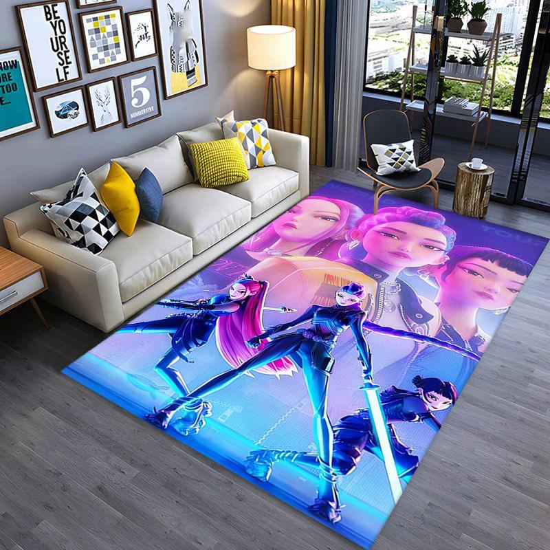 Golden Hustle: Elegance Motion Carpet Living Room and Bedroom Mats Suitable for All Seasons Bathroom Mat Fashion Dormitory Decoration