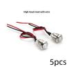 1Pc/5Pcs 12Mm Round Head Momentary Push Button Switch Stainless Steel 1No Normally Open With Pre Soldered Cable For Car Boat