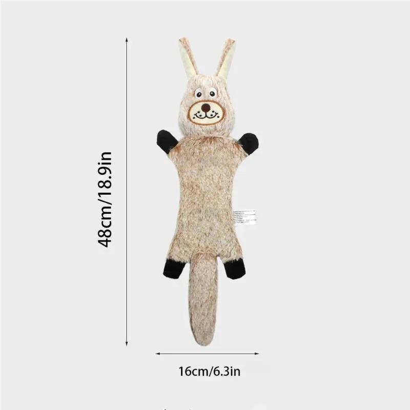 Durable Chew Resistant Squeaky Dog Toy for Puppies Small Dogs Interactive Plush Chew Toys for Aggressive Chewers Teething
