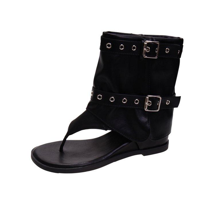 Vintage Western Jeans Tube Cool Boots Women's 2026 New Summer Spice Girls Stylish Inner Heel Heel Mezzanine Sandals