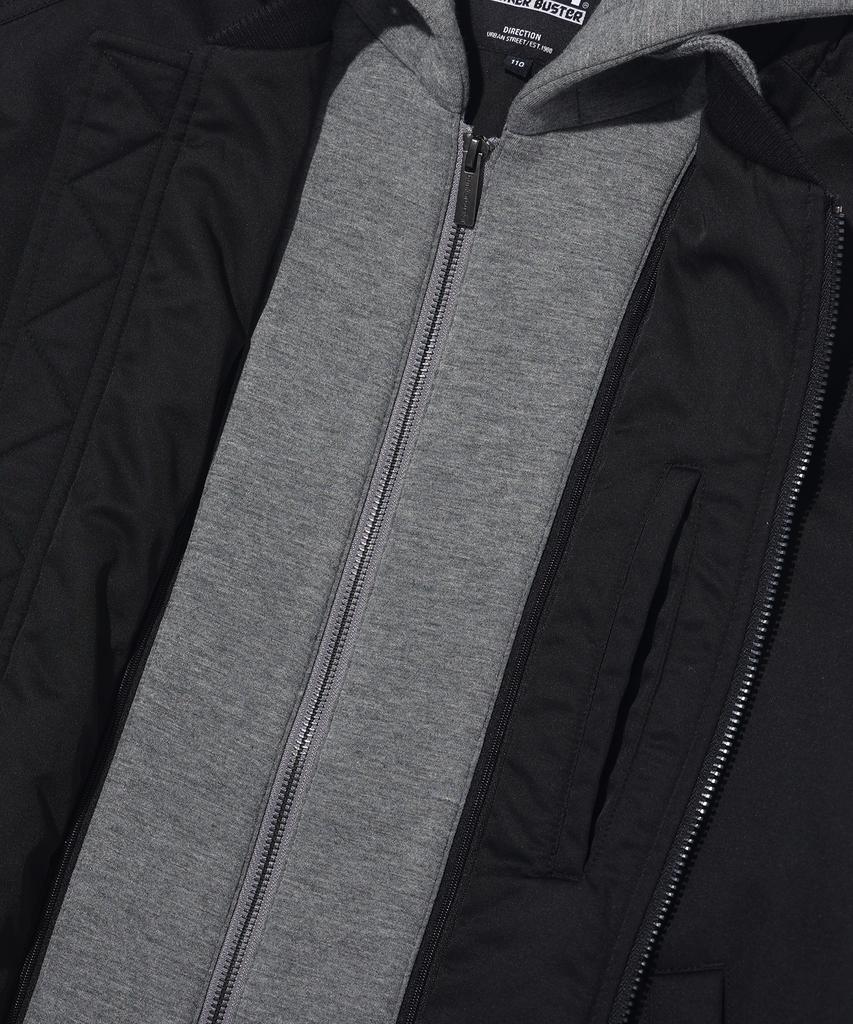 Bunkerbuster Direction Padded Bomber Jumper Mq1Ju010_Black