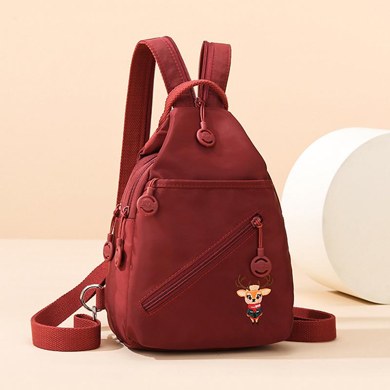 Single-shoulder Crossbody Bag, Waist Bag, Casual and Versatile Sports Small Backpack, Chest Bag, Women's Bag