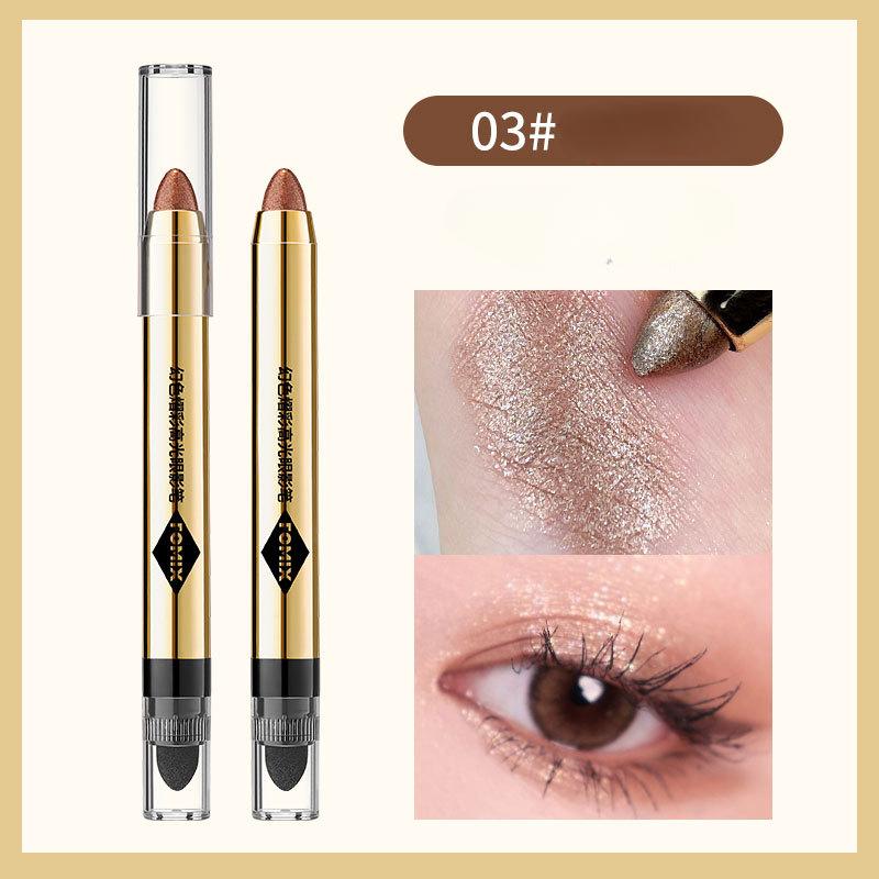 Monochromatic High-gloss Eye Shadow Pen To Brighten the Pearlescent Silkworms Without Smudging, Lazy Contouring Highlight Pen