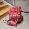 Kid Backpack Emoticons Smiling Face Emoticons Travel Cute Canvas School Backpack